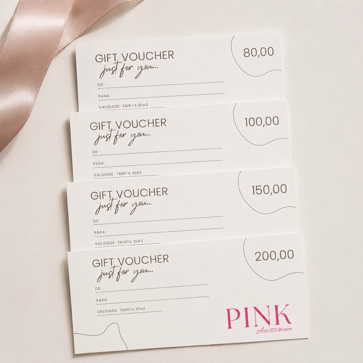 Gift Voucher Pink Acessorium